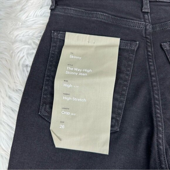 Everlane Women’s NWT Ash Black The Way-High Skinny Minimalist Jean‎ W26/L26 - Picture 7 of 13